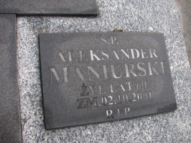 Aleksander Maniurski 1941 Ogrodzieniec - Grobonet - Wyszukiwarka osób pochowanych